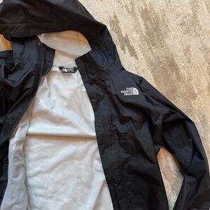 Youth Black North face Rain Jacket